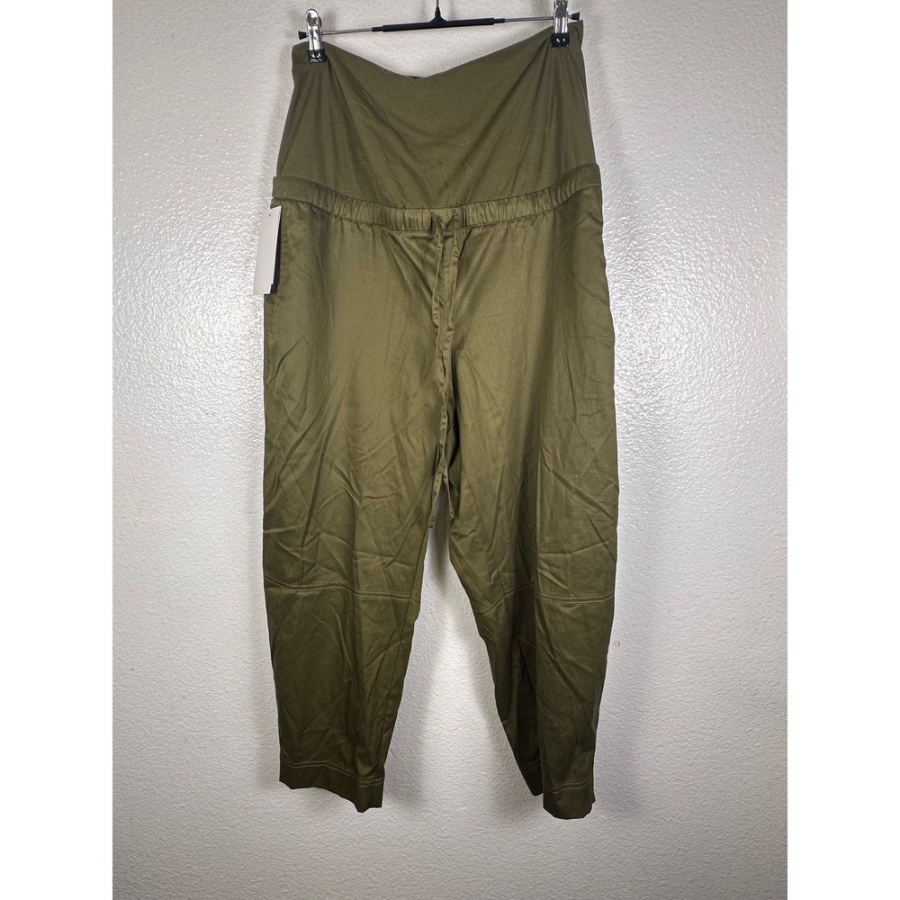 Isabel by Ingrid & Isabel Maternity Jogger Pants‎ Olive Green Size L NWT